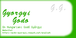 gyorgyi godo business card