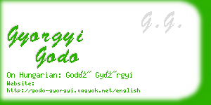 gyorgyi godo business card